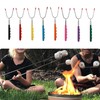 Lyfengdeam Barbecue Forks-4 Pack Marshmallow Roasting Sticks Extendable Stainless Steel