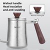 SOUUXIU Titanium Coffee Pot 300ml Folding Handle Gooseneck with Spout