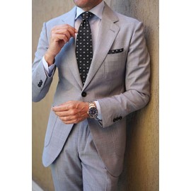 HISDERN Black Ties For Men Funny Necktie Handkerchief Animal French Bulldog Silk Mens Tie Pocket Square Set Holiday Neckties For Formal Business Party