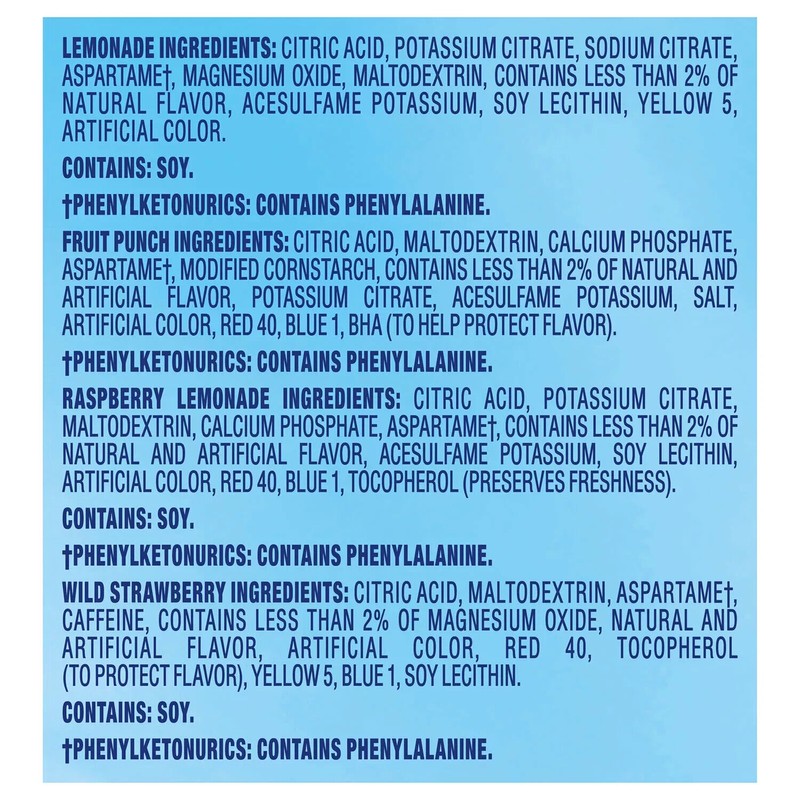 Crystal Light Lemonade Fruit Punch Powdered Drink Mix Variety Pack