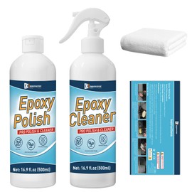 INNOVAYOU Plastic Polish Kit, Plastic Scratch Remover 14.1oz and Cleaner 3.52oz, Polish Removes Scratches&Scuffs, Ultra Fine Scratch Remover for Acrylic Surfaces