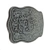 Unbranded Western Cowgirl Women's Floral Belt Buckle Antique Silver Fits