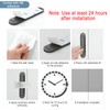 Jicyor Pack of 2 Black Rectangular Aluminum Alloy Cabinet Handles,