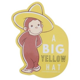 Curious George [Die Cut Sticker] Character Sticker / Yellow Hat