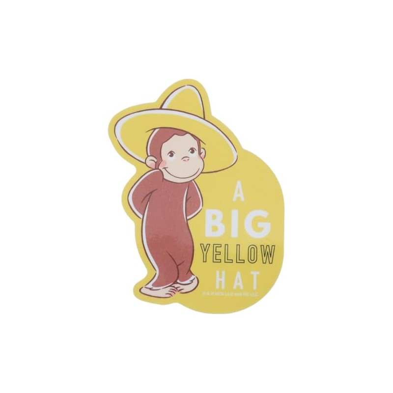 Curious George [Die Cut Sticker] Character Sticker / Yellow Hat