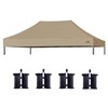 SCOCANOPY Commercial 10x15 Canopy Replacement Canopy Top,Canopy Cover ONLY,Bonus 4