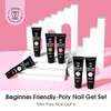 ROSALIND Poly Nail Gel Set 6 Colors 10ml UV/LED Long-Lasting