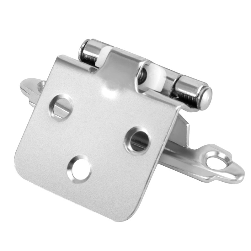 SEUNMUK 40 Pack 1/2 Inch Overlay Cabinet Hinges, Satin Nickel