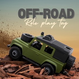 Toyland® 17cm (7") Green DIY Farm Jeep with Multifunctional Screwdriver - Build Your Own 4x4 - Toy Vehicles