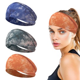 ZWWOGE Women's Headband - Elastic Hair Band, Women's Sports Headband, Wide Quick-Drying Sweatband Forehead for Sports Yoga Running Workout Training Fitness Tennis Gym Cycling Hiking Jogging