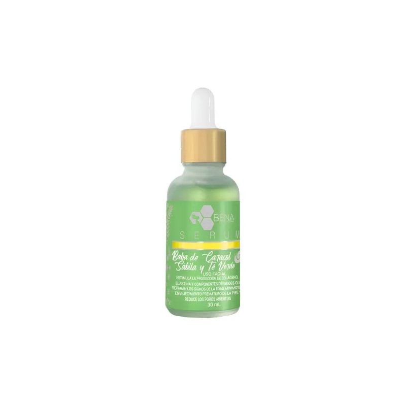 Serum Bena Belleza Natural Baba De Caracol Sábila Té Verde