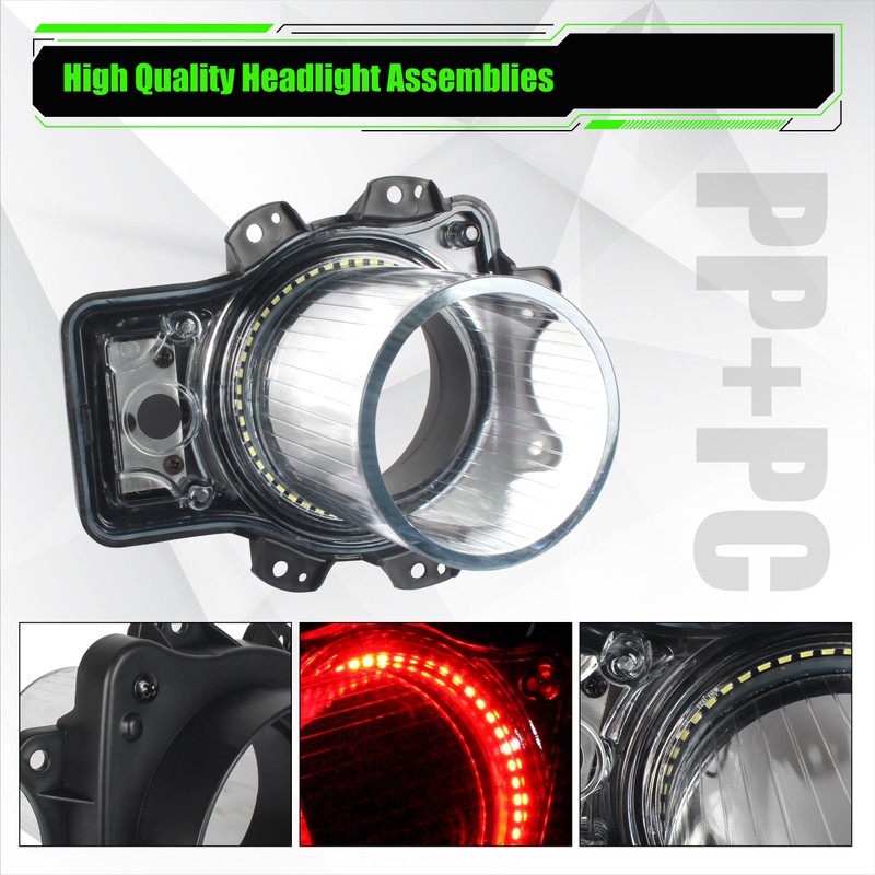 KAKABAS Plug and Play LED Headlamps Air Inserts Assembly Waterproof,