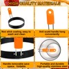 Egg Ring Pancake Ring Set 6 Pcs Stainless Steel Fried