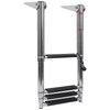 YACHARIES Boat 4 Step Ladder 316 Stainless Steel Folding Ladde,