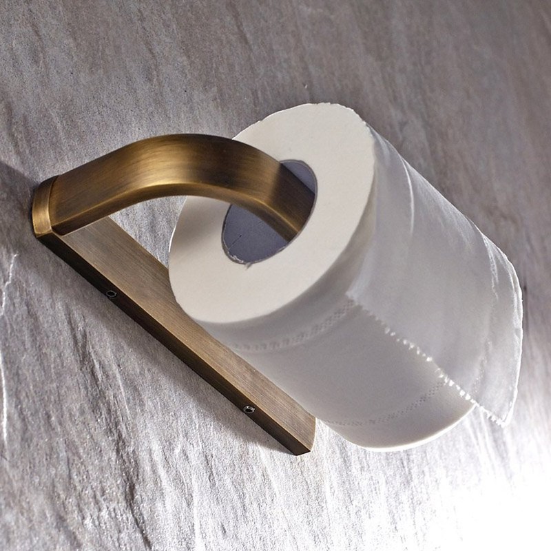 Leyden Brass Toilet Paper Holder, Antique Brass Toilet Roll Holder