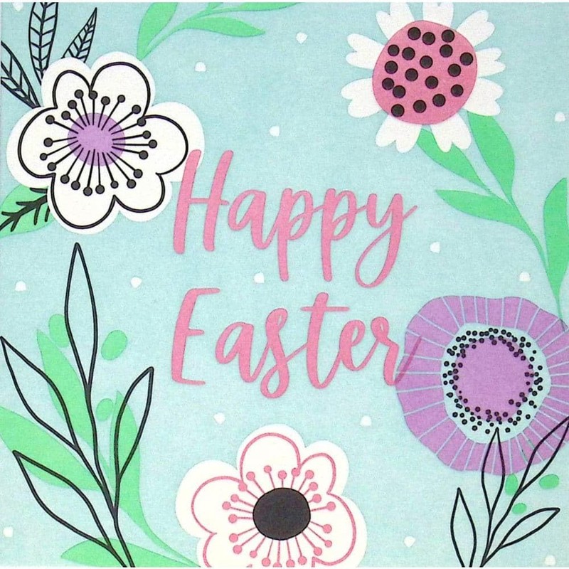 NIQUEA.D, Easter Pop Floral Easter Card