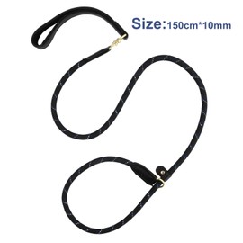 Wisebom Training Lead for Dogs 150 cm, Reflective Long Dog Rope Leash, Anti-Choking Dog Leash Strong Nylon Rope Leash Slip Rope Dog Lead Adjustable Pet Lead Leash for Small Medium Large Dogs (Blue)