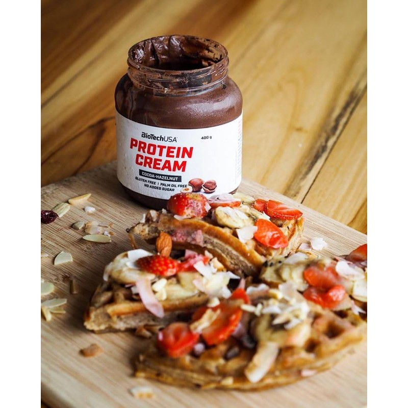 BioTechUSA Protein Cream | Protein-Packed Cocoa Hazelnut Spread | Gluten-Free
