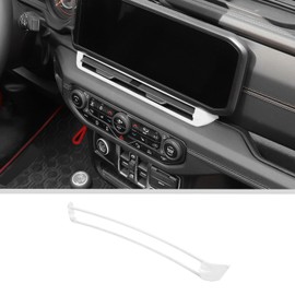 JWWY - Cubierta de salida de aire para Jeep JL de consola central para Jeep Wrangler JL JLU y Gladiator JT 2024, accesorios interiores color blanco