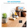 EXCEART 100pcs Alligator Clips Bamboo Stick Metal Alligator Iron Clip