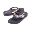 Pedi Couture SPA, pedicure, sandal, black with leopard look, M