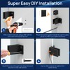 LukLoy 4 Pack Wall to Glass Clamp, F Shape Frameless