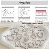 ÌF ME 10 PCS Gold Rings Set for Women Non