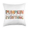 From Dyzamora Pumpkin Spice Everything-Funny Fall Lover Throw Pillow, 18x18,