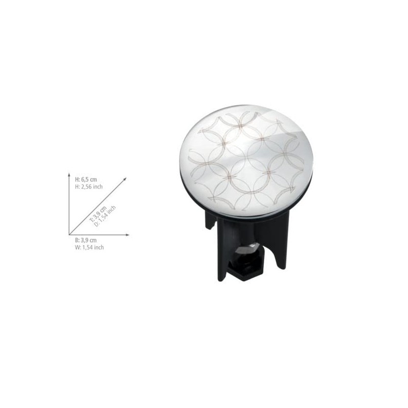 WENKO Pluggy Karmala Sink Plug for All Standard Drains Multi-Coloured