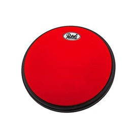 PAITITI 8 Inch Silent Portable Practice Drum Pad Round Shape with Carrying Bag Orange Color