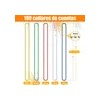 Collares de Bolitas de Plástico para Fiesta, Pack de 100