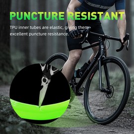 CYCLAMI TPU Inner Tube Road Bike/Gravel 700C x 32-47-622.46g Ultralight Bicycle Inner Tube 28 Inches, MTB Inner Tube 29 Inches, TPU Gravel Road Bike 28 Inch (2P-Presta Valve: 45 mm)