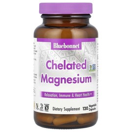 Bluebonnet Nutrition, Chelated Magnesium, Veggie Capsules 120 Tablets (100mg per capsule) / Bluebonnet Nutrition (블루보넷뉴트리션), 킬레이트화 마그네슘, 베지 캡슐 120정(캡슐 1정당 100mg)