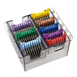 WAHL 5 in 1 Stainless Steel Comb Attachment, Silver, 8 Count (Pack of 1)