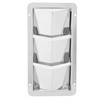 Pair Marine Air Vent Cover 3 Slots 210x110mm Rectangle Louver