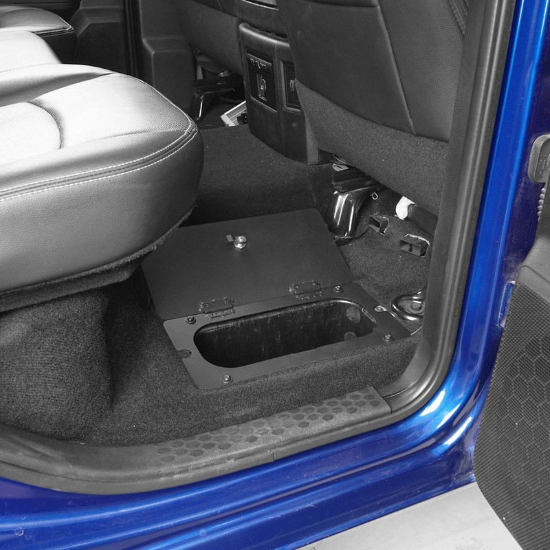Hooke Road RAM Rear Seat Floor Storage Organizer Tray Lock