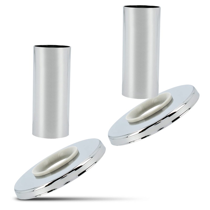 Heating Pipe Cover Set, Diameter 20 mm, Chrome, Made of