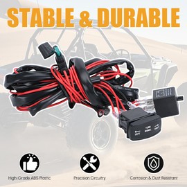Hypertune Universal ATV/UTV Turn Signal Kit Horn Flasher Relay Kit Compatible with Polaris Kawasaki Golf Cart Arctic Cat SXS ATV UTV Street Legal Kit Vertical Green