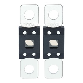 SURIEEN Mega Fuse 200 A Amp Screw Fuse High Current Fuse Strip Fuse for Car, Truck, Motorhome, Construction Vehicles, Buses, Pack of 2