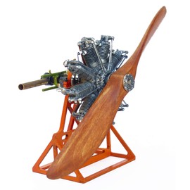 Model Airways MA1031 Sopwith Camel Airplane Clerget Rotary Engine 1:16 Scale - Metal Model Building Kit for Adults