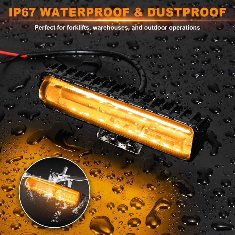 LED Forklift Safety Light - 2 Pack Warehouse Warning Light