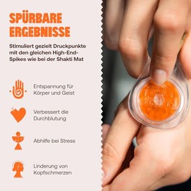 ShaktiMat [The Original Since 2007 Acupressure Keyring Against Stress & Headaches - Promotes Blood Circulation