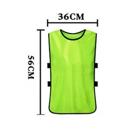 5-Pack Training Tank Top, Breathable Sports Practice Bibs, Moisture-Wicking Athletic Sleeveless Shirts, Lightweight Comfort Training Bibs for Outdoor Activities, Soccer, Youth Size (Fluorescent Green)