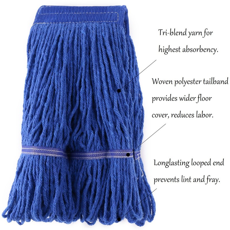 Loop End Commercial String Mop Head, String Cotton mop Heads,