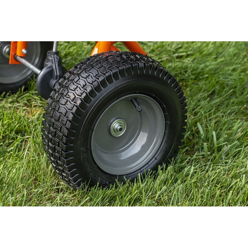 Agri-Fab Broadcast Spreader 45-0576, 110 lb Capacity, Orange/Black