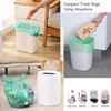 AYOTEE 125 Count 2.6 Gallon Compostable Small Trash Bags with
