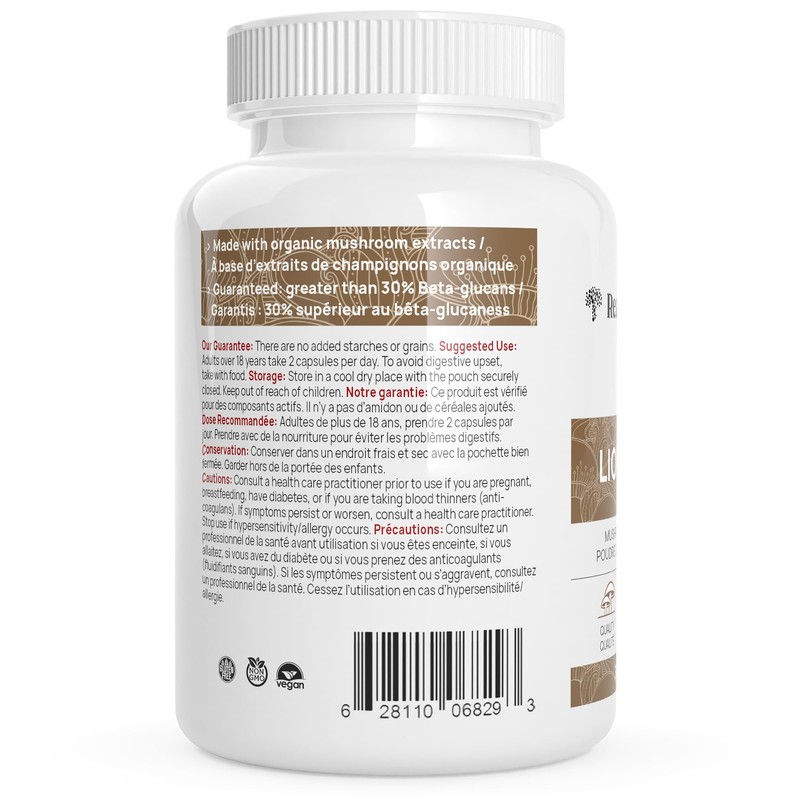 Real Mushrooms Real Mushrooms Lions Mane Capsules- Organic Mushroom Extract