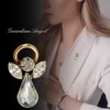Guardian Angel April Birthstone Angel Pin With Gem Stone Sentimental