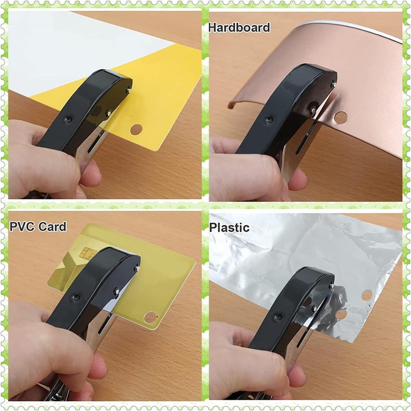 3/8" 10mm Punch, Single Hole Punch with Handle, Large Handheld