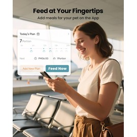 oneisall Cordless WiFi Automatic Cat Feeder, Tasty S2 Pro Rechargeable 100-Day Battery Operated Pet Feeder, 12 Cups/3L Timed Cat Food Dispenser for Large Kibble, Smart App Control (Black)